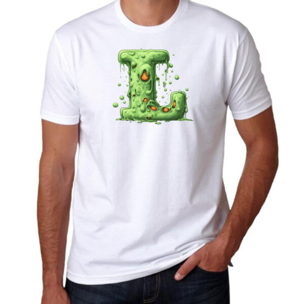 Camiseta Unissex Zumbi Alfabeto Letra L - Imagem 3