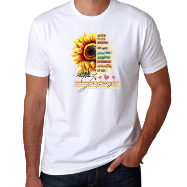 Camiseta Unissex Fe poder invisivel - Imagem 3
