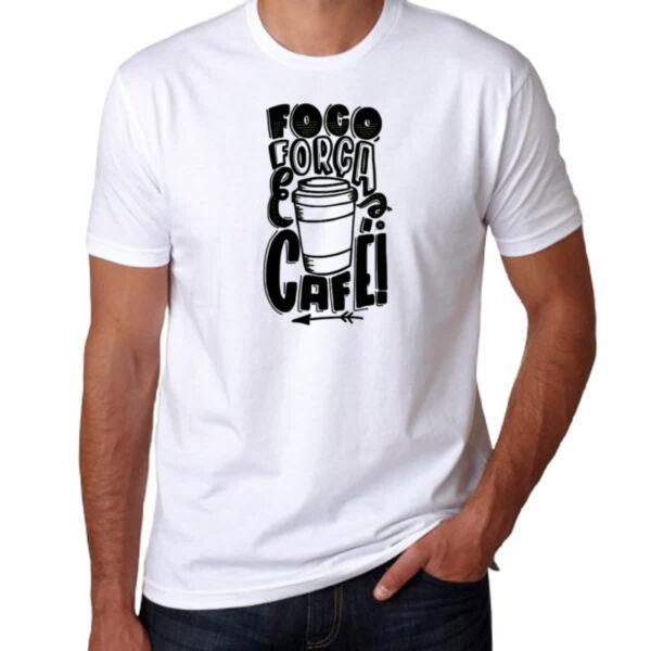 Camiseta Unissex Foco Forca Cafe - Imagem 3