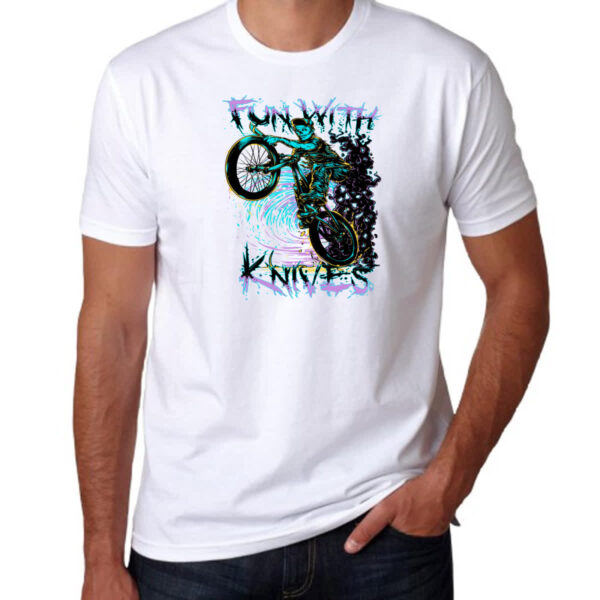 Camiseta Unissex Fun with knives - Imagem 3