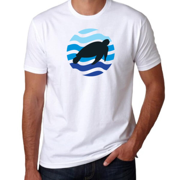 Camiseta Unissex Animais marinhos tartaruga silhueta sunset - Imagem 3