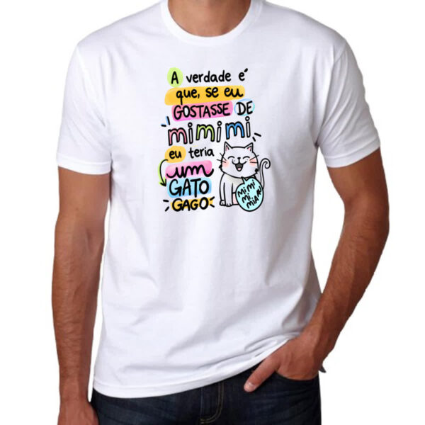 Camiseta Unissex Gato mi mi mi - Imagem 3