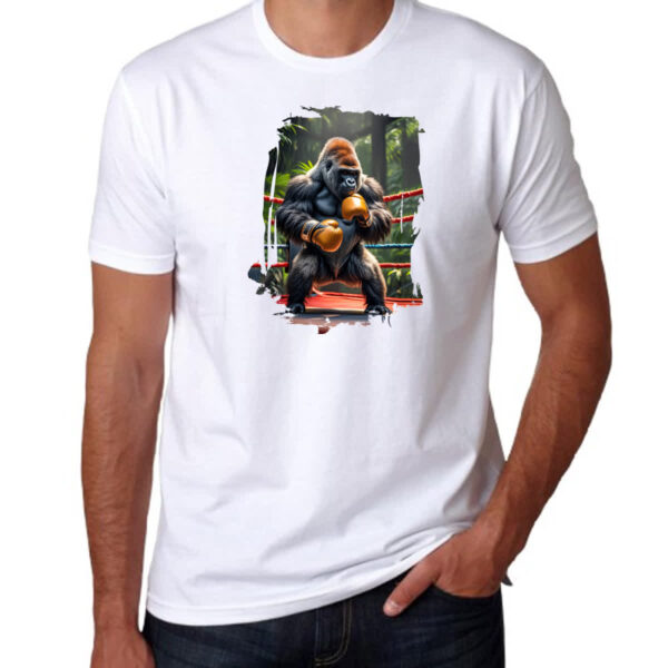 Camiseta Unissex Gorila pugilista - Imagem 3