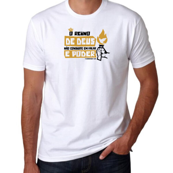 Camiseta Unissex Gospel 1 Corintios 4.20 - Imagem 3