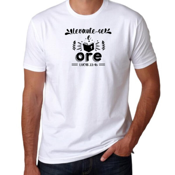 Camiseta Unissex Gospel Lucas 22.46 - Imagem 3