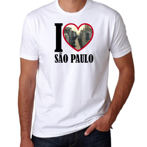 Camiseta Unissex I love sao paulo - Imagem 3