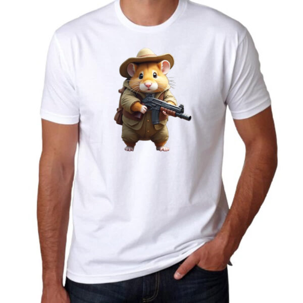 Camiseta Unissex Indiana Hamster - Imagem 3