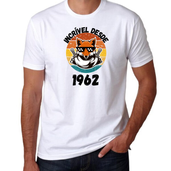 Camiseta Unissex Incrivel desde 1962 - Imagem 3
