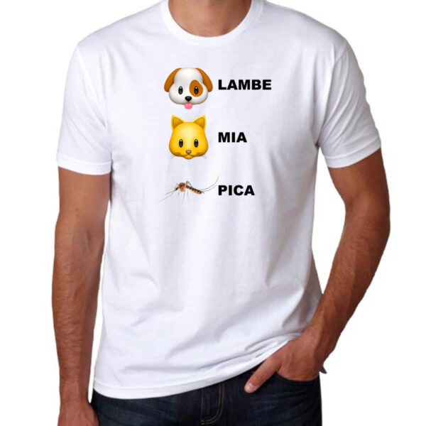 Camiseta Unissex Lambe mia e pica - Imagem 3