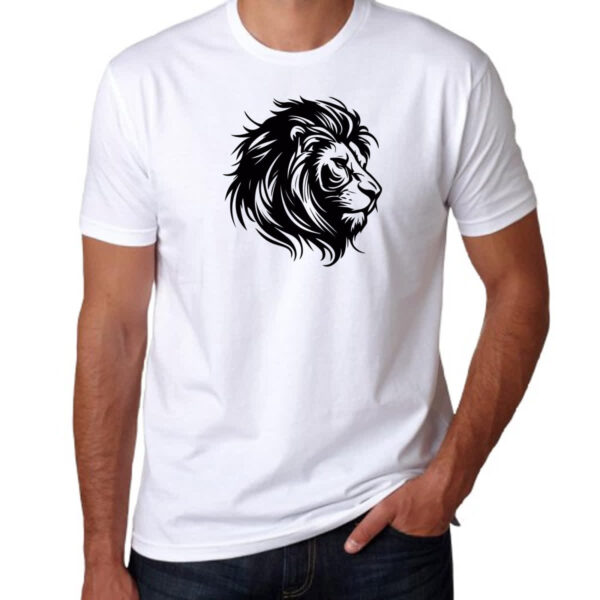 Camiseta Unissex Leao de Juda Linear - Imagem 3