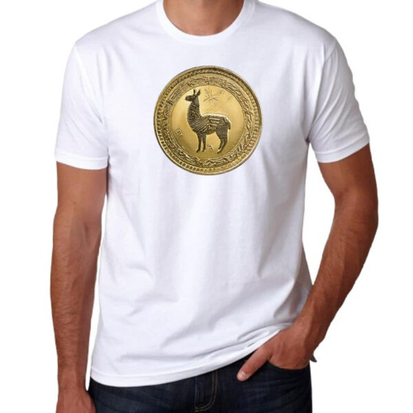 Camiseta Unissex Lhama coin - Imagem 3