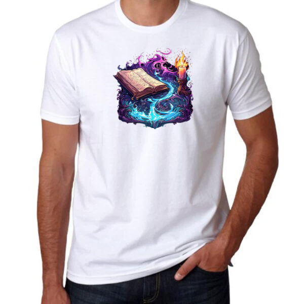Camiseta Unissex Livro magia em acao - Imagem 3