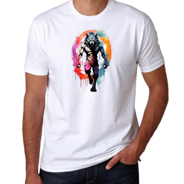 Camiseta Unissex Lobisomen splash art - Imagem 3