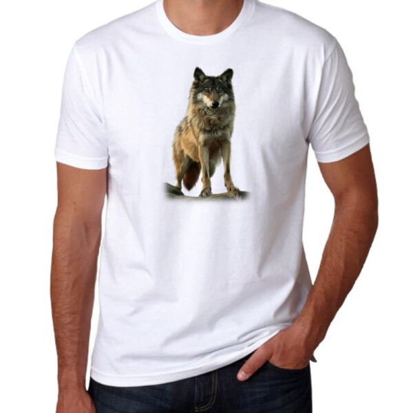 Camiseta Unissex Lobo cinza americano - Imagem 3