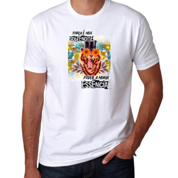 Camiseta Unissex Mulher forca sobrenome - Imagem 3