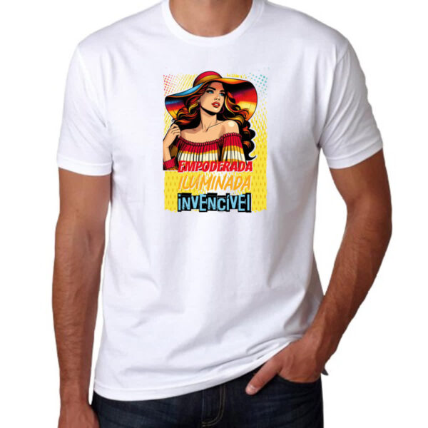 Camiseta Unissex Mulher invencivel - Imagem 3