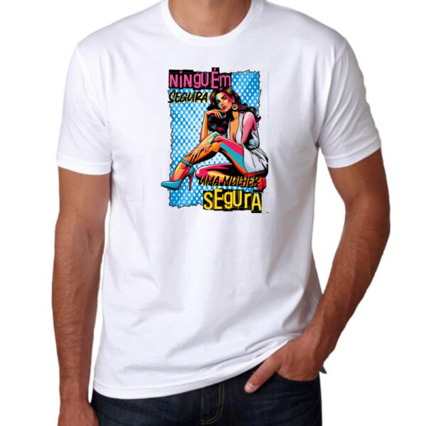 Camiseta Unissex Mulher ninguem segura - Imagem 3