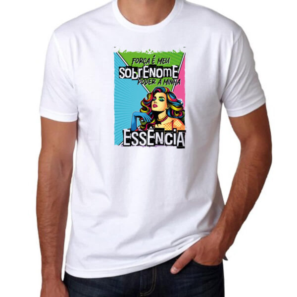 Camiseta Unissex Mulher poder essencia - Imagem 3