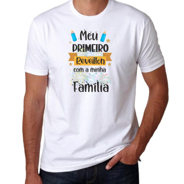 Camiseta Unissex Meu primeiro reveillon - Imagem 3