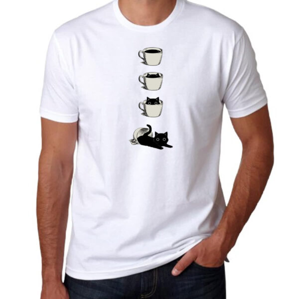 Camiseta Unissex Minha xicara de gato - Imagem 3