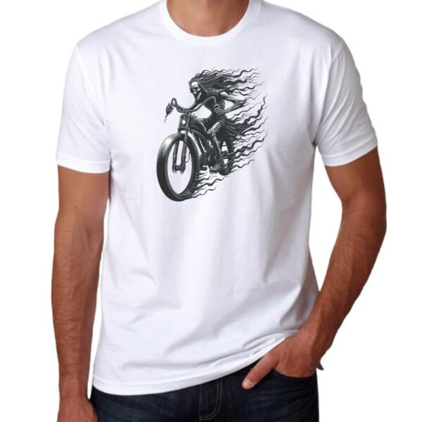 Camiseta Unissex Morte motociclista - Imagem 3
