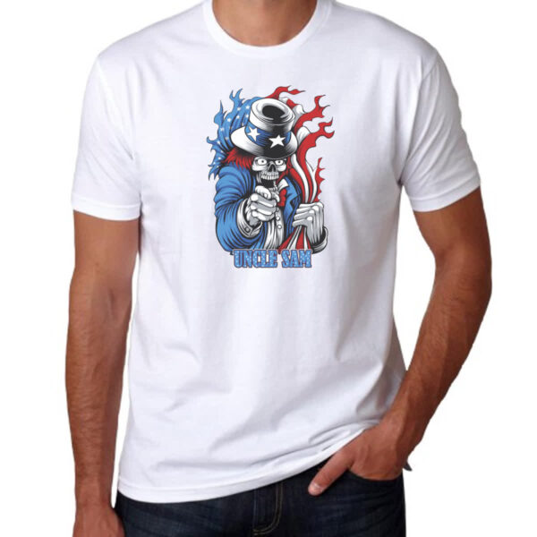 Camiseta Unissex Uncle Sam Skull - Imagem 3