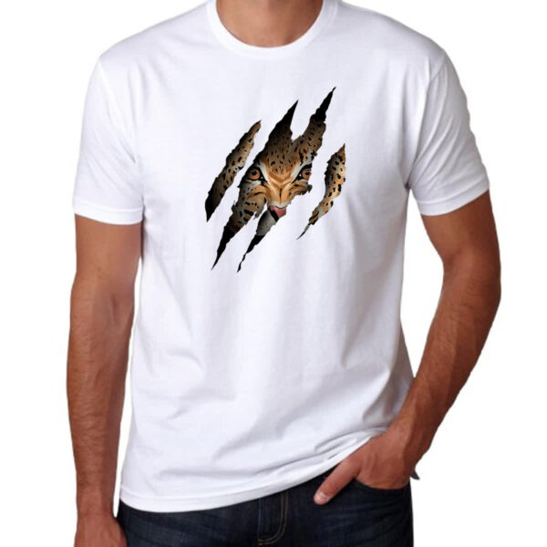 Camiseta Unissex Onca pintada atras do rasgo - Imagem 3