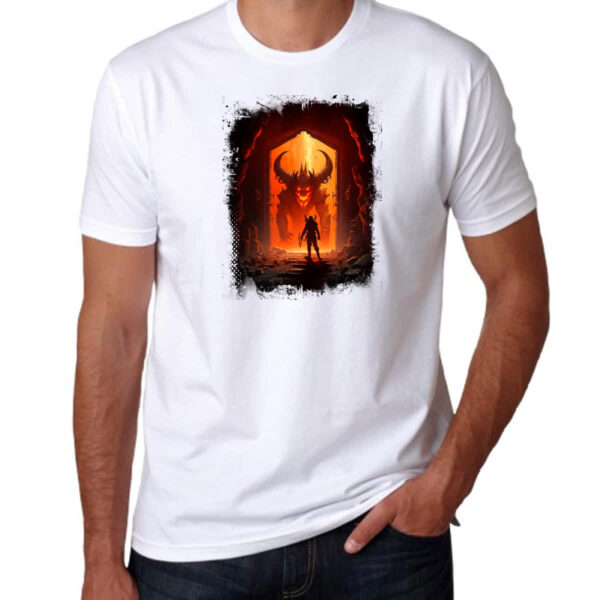 Camiseta Unissex Portal do inferno 1 - Imagem 3