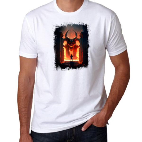 Camiseta Unissex Portal do inferno 3 - Imagem 3