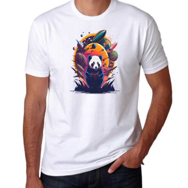 Camiseta Unissex Panda Sideral - Imagem 3