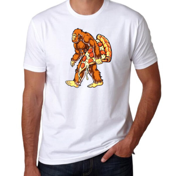 Camiseta Unissex Pe grande com fatia de pizza - Imagem 3