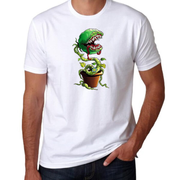 Camiseta Unissex Planta carnivora no vaso - Imagem 3