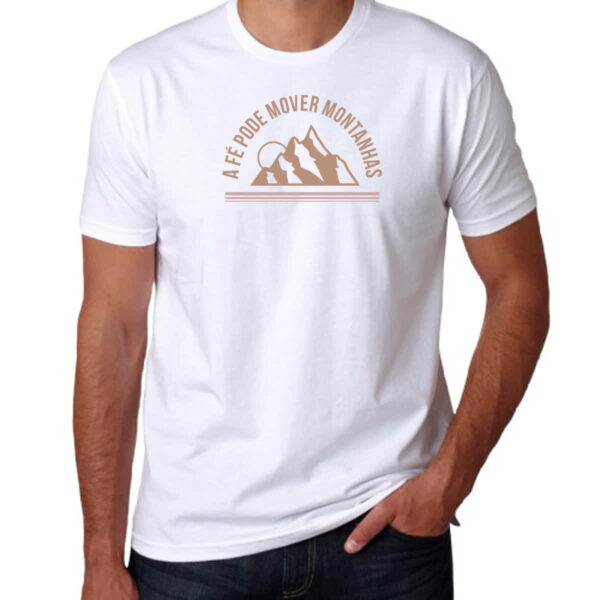 Camiseta Unissex A fe pode mover montanhas - Imagem 3