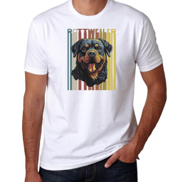 Camiseta Unissex Rottweller retro vintage - Imagem 3