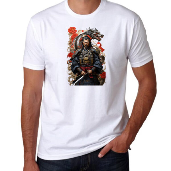 Camiseta Unissex Samurai Japones Dragao Milenar - Imagem 3