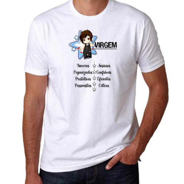 Camiseta Unissex Signo Cute Virgem - Imagem 3
