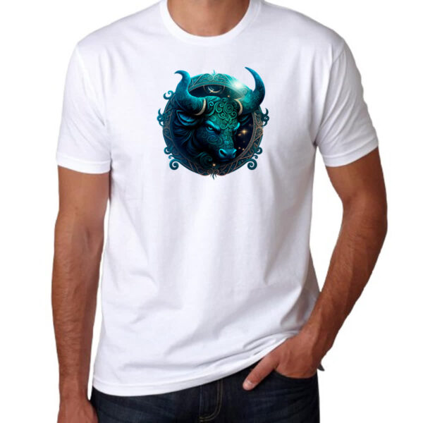 Camiseta Unissex Signo de touro logo de luxo - Imagem 3