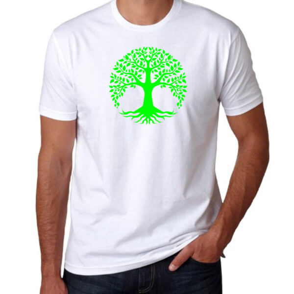 Camiseta Unissex Arvore da vida verde - Image 3