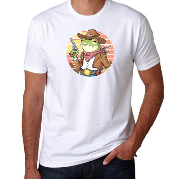 Camiseta Unissex Sapo cowboy sunset - Imagem 3