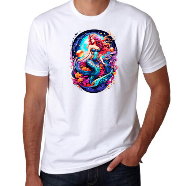Camiseta Unissex Sereia na galaxia - Imagem 3