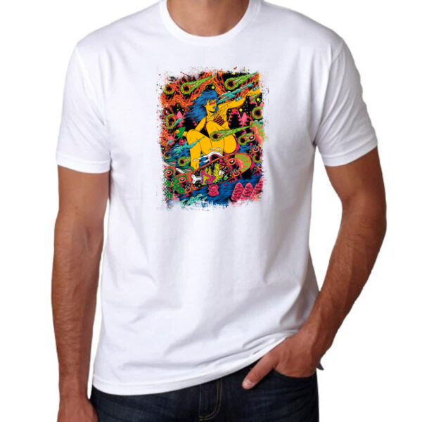 Camiseta Unissex Skatista psicodelico - Imagem 3