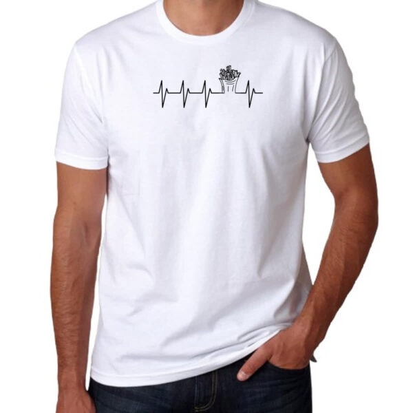 Camiseta Unissex Batimento cardiaco por Batatinha - Imagem 3