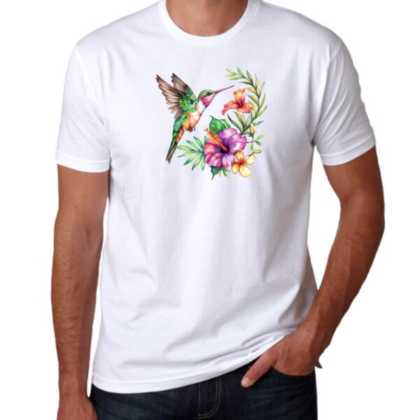 Camiseta Unissex Beija flor na flor - Imagem 3