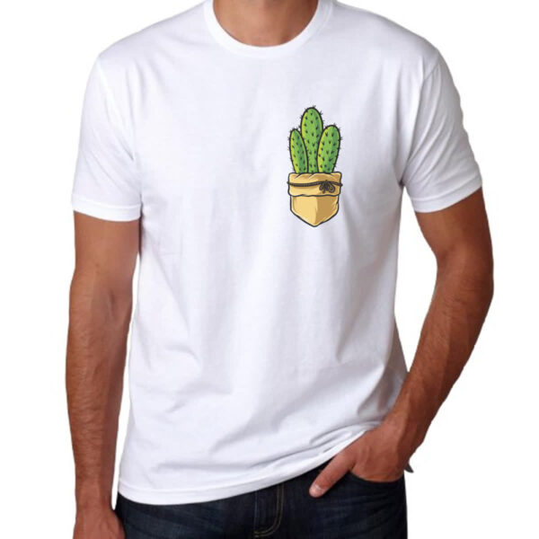 Camiseta Unissex Bolso com cacto e laco - Imagem 3