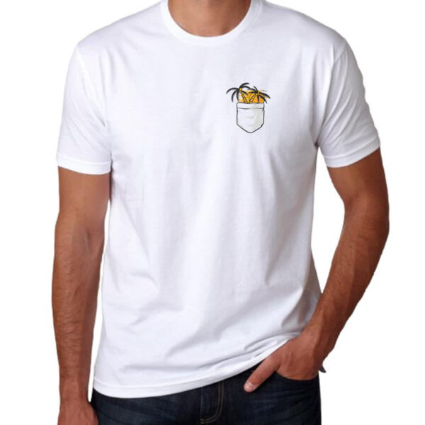 Camiseta Unissex Bolso com coqueiro sunset - Imagem 3
