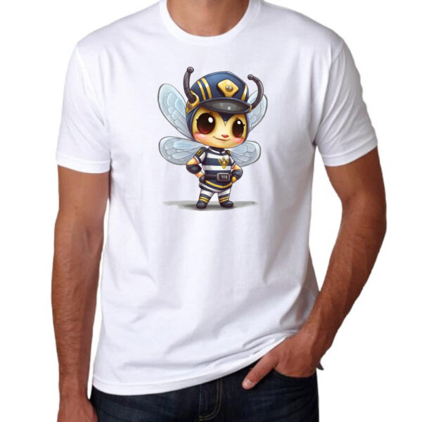 Camiseta Unissex Abelha policial - Imagem 3