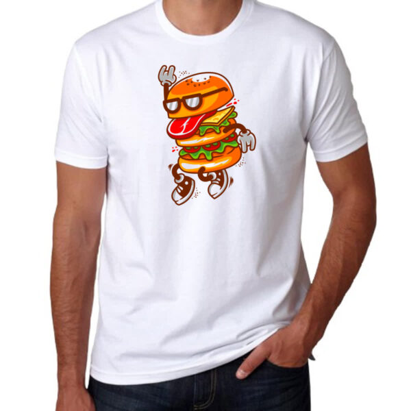 Camiseta Unissex Burguer dance - Imagem 3