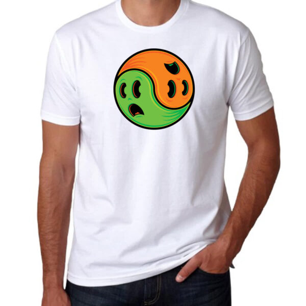 Camiseta Unissex Yin Yang Halloween - Imagem 3