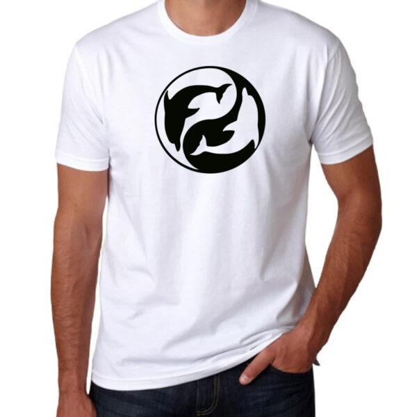 Camiseta Unissex Yin e Yang Golfinhos - Imagem 3