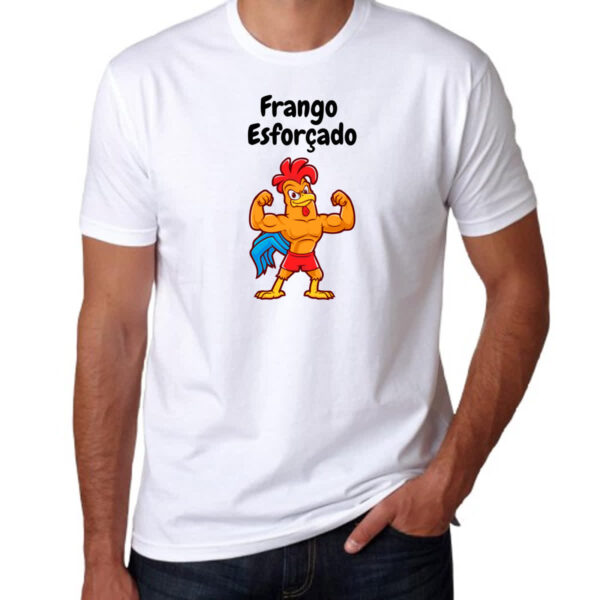 Camiseta Unissex Academia frango esforcado - Imagem 3